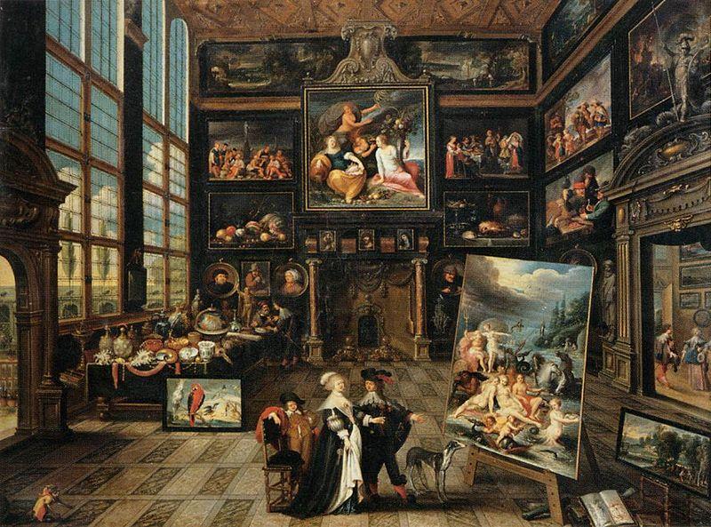 Interior of a Collectors Gallery of Paintings and Objets dArt, Cornelis de Baellieur